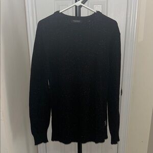 Scotch & Soda Black Speckled Knit Sweater